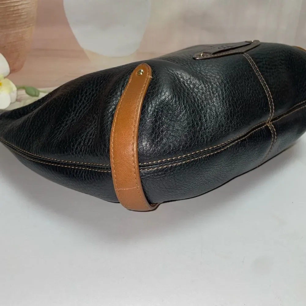 Cole Haan Black and Brown Hobo Bag